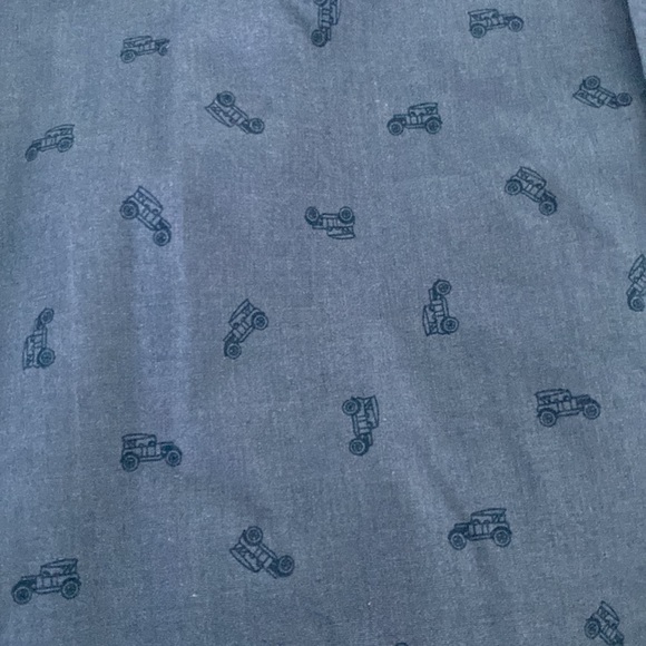 Car Print Casual Slim Fit Shirt - Picture 3 of 4